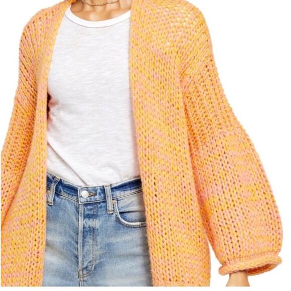 Free People Hometown Cardigan in Sugar Candy Combo Size XS - Picture 6 of 12